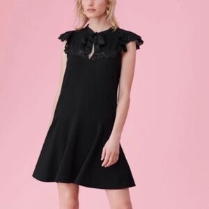 Rebecca Taylor lace trimmed Dress Black Size 10